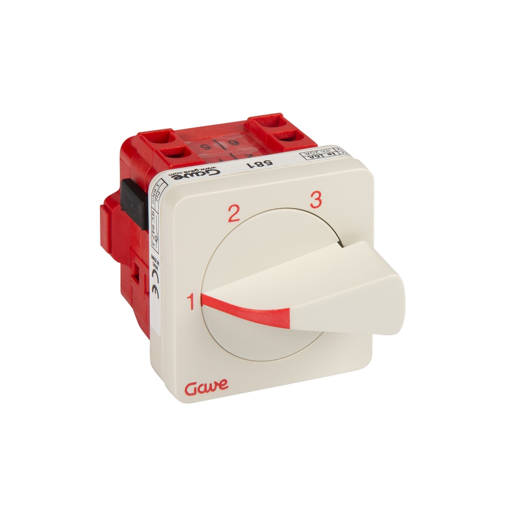 CONMUTADOR GAVE SIN 0 1P 4 POS.25A.D0