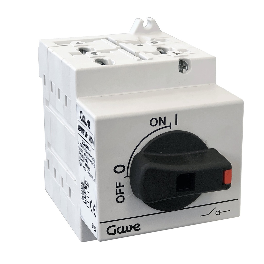 INTERRUPTOR-SECCIONADOR GAVE MODULAR PV 1000V - 40A