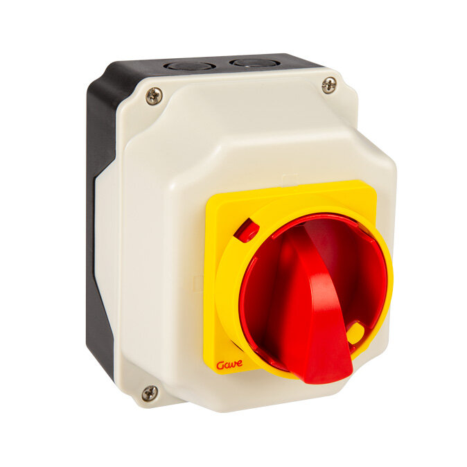 INTERRUPTOR GAVE 3P.16A. EN CAJA IP65