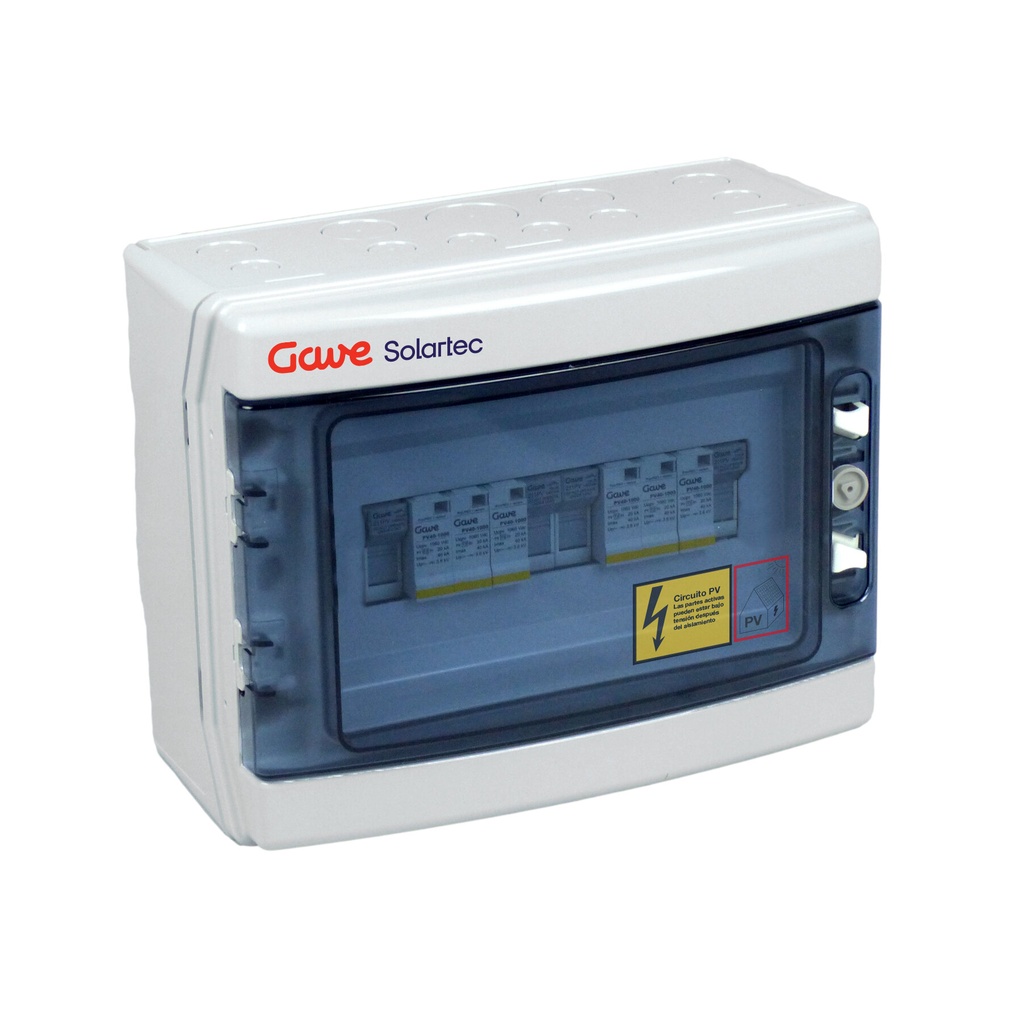 CAJA DE PROTECCIONES GAVE CONTINUA MODULAR 1STRING 1000V FUS12A 2MPPT