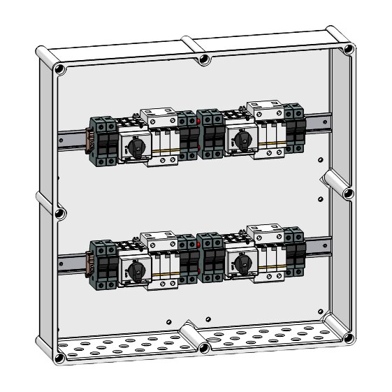 CAJA CONEXIÓN PV - 2 STRINGS x MPPT 1000V 25A FUS15A 4MPPT SALIDAS INDIVIDUALES GAVE