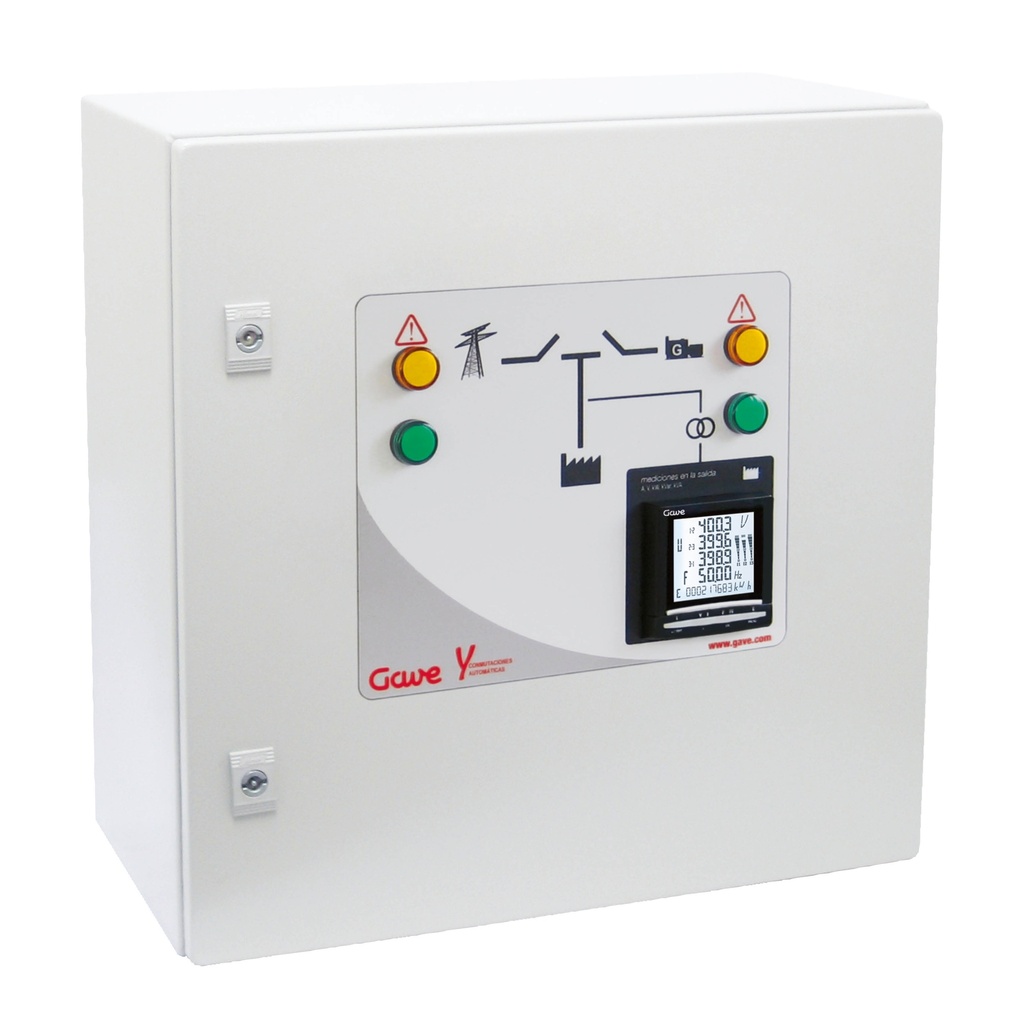 CUADRO CONMUTACION AUTOMATICA GAVE 4P 40A CON MEDICION