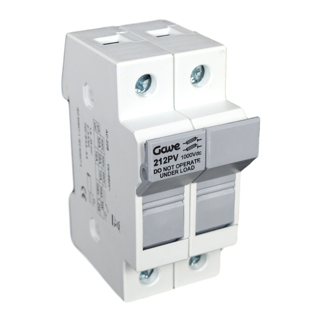 PORTAFUSIBLE 2P 20A 1000VDC GAVE