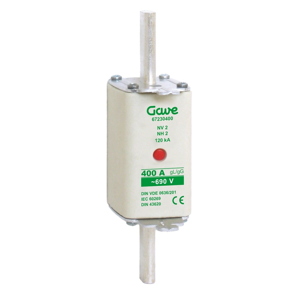 FUSIBLE NH IND.FUSION 400A.AM T2 GAVE