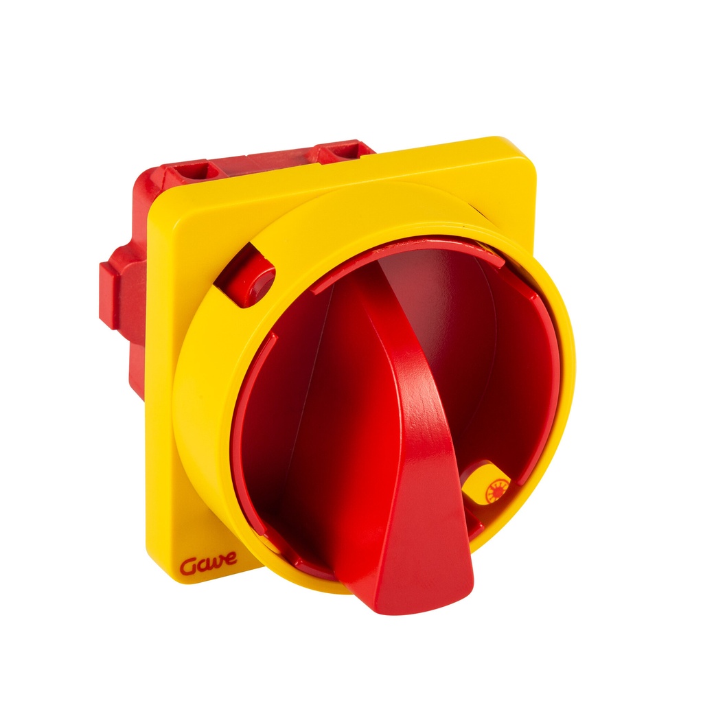 INTERRUPTOR GAVE 2P 12A.D0 BLOQUEO CANDADO ROJO/AMARILLOTRATAMIENTO ANTIMICROBIANO