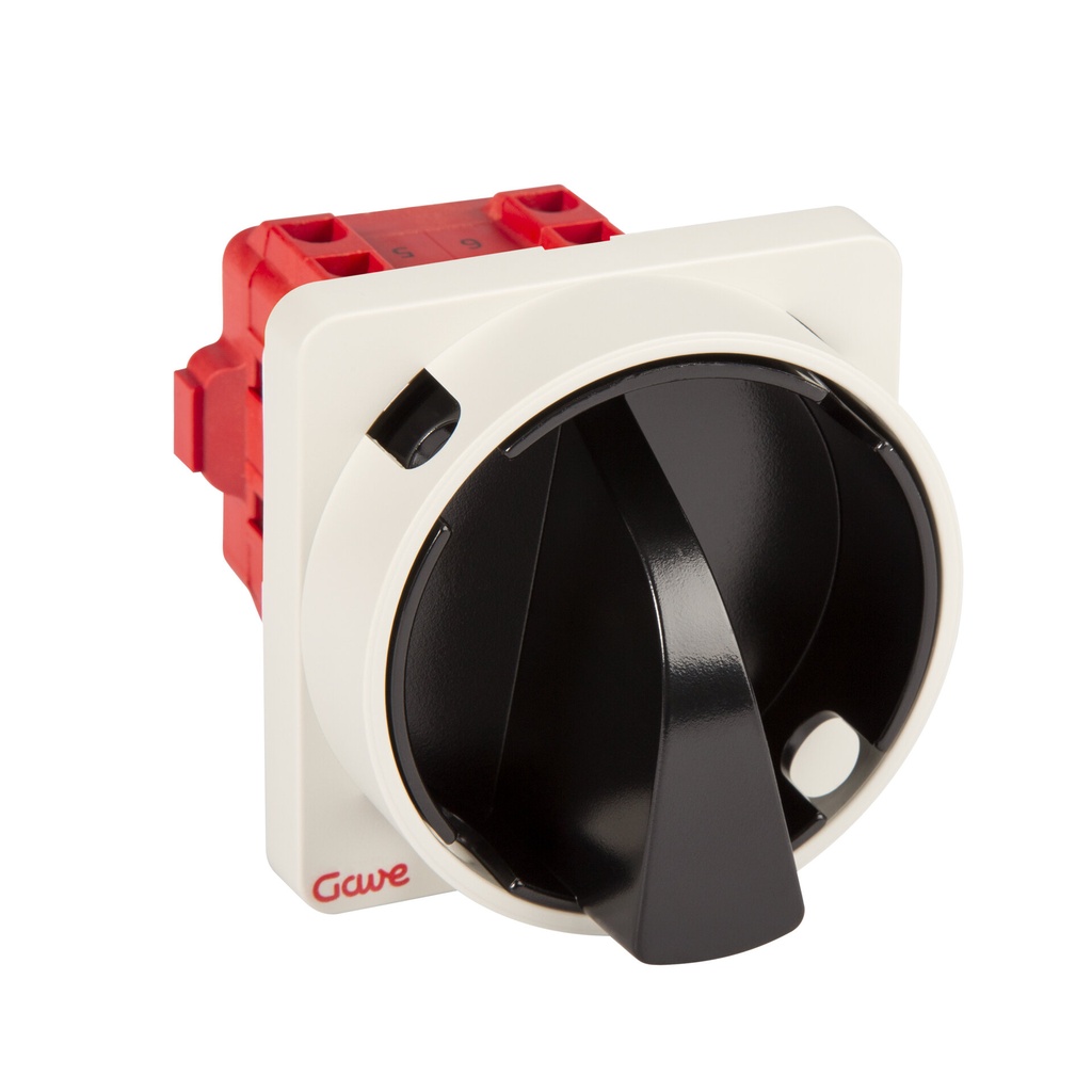 INTERRUPTOR GAVE 4P.12A D0 BLOQUEO CANDADO NEGRO/GRIS