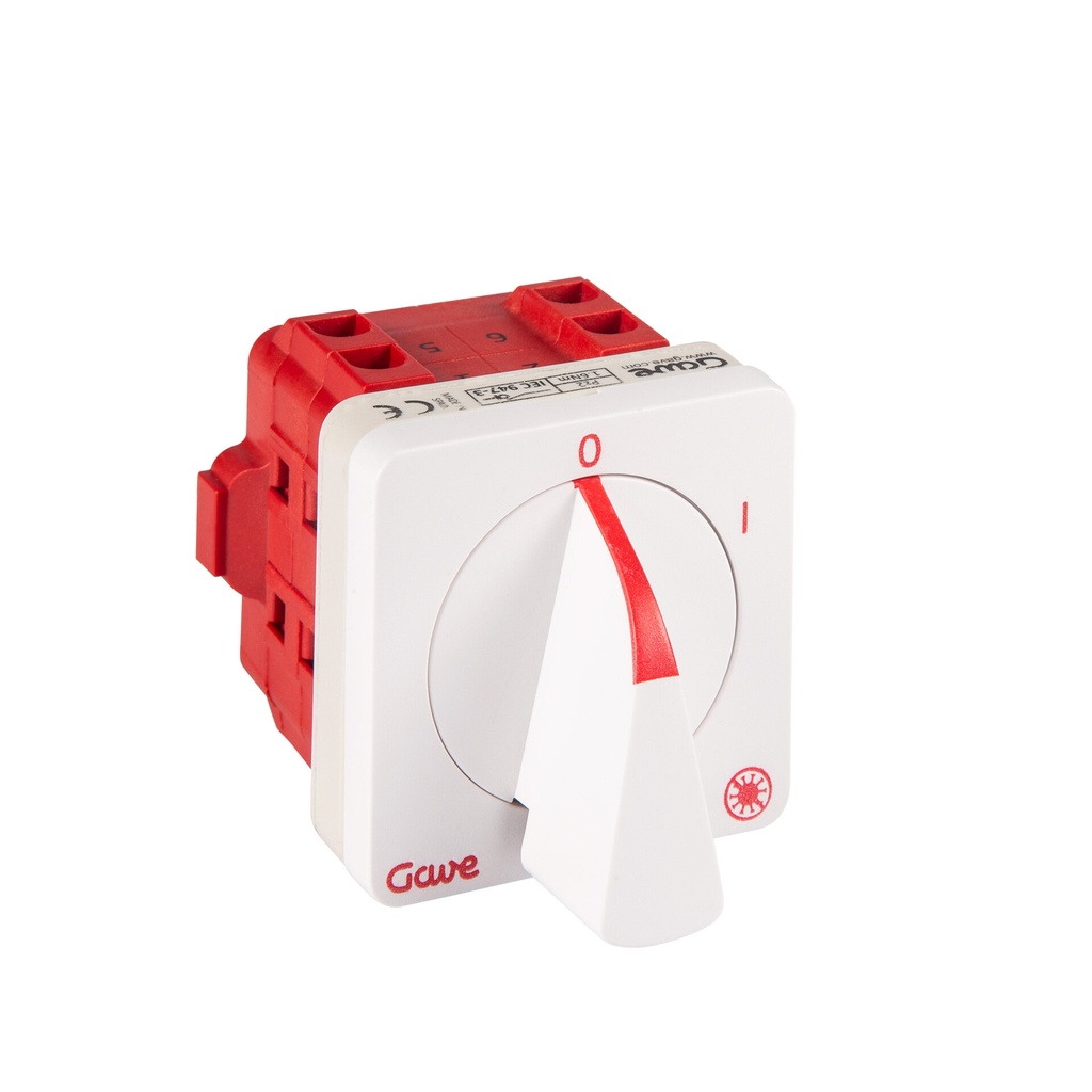 INTERRUPTOR GAVE 4P 25A.D0 TRATAMIENTO ANTIMICROBIANO