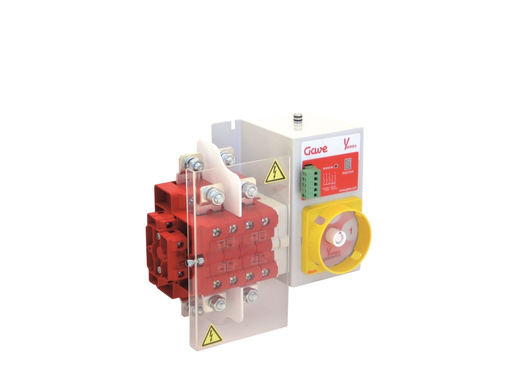 INTERRUPTOR MOTORIZADO LATERAL 4P 200A. 12V DC GAVE