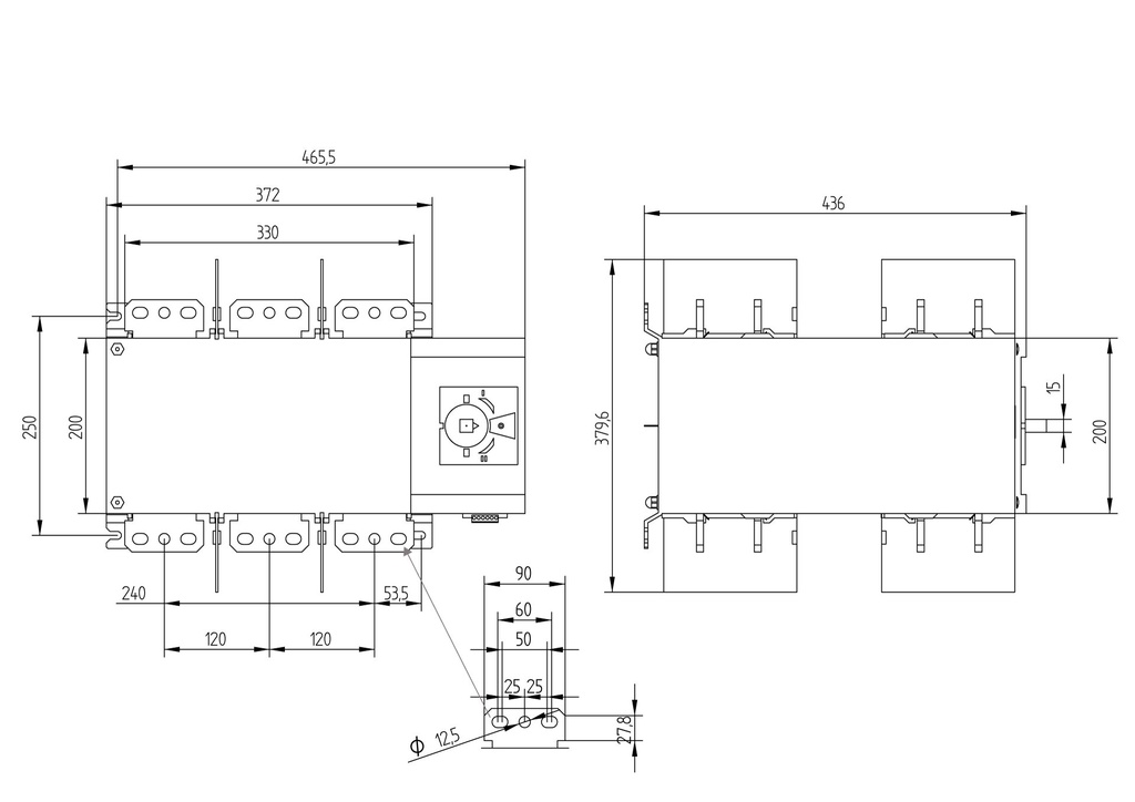 Interruptor Automático 56AC3250 de Gave: CONMUTADOR 3P x 2500A